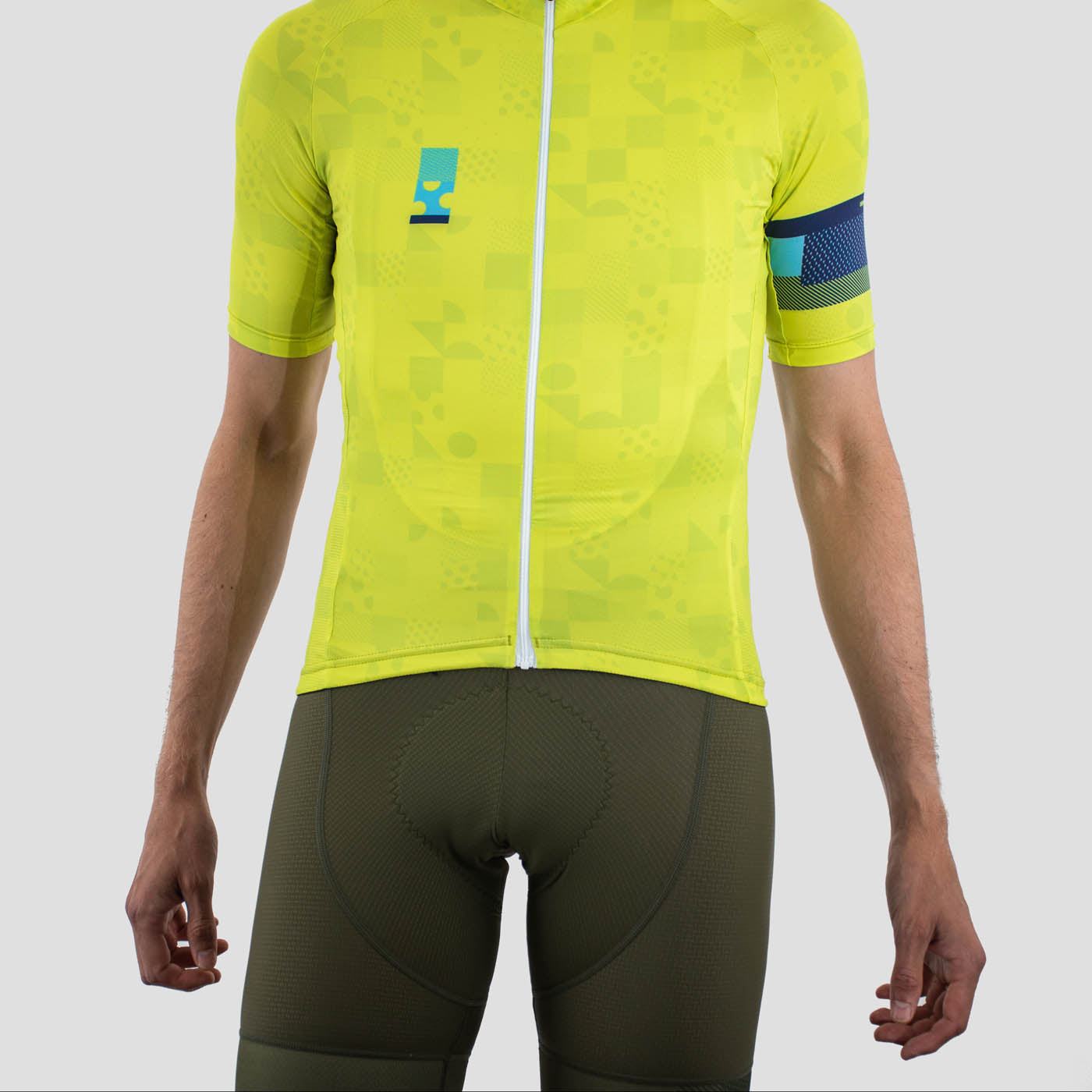 olive green cycling jersey