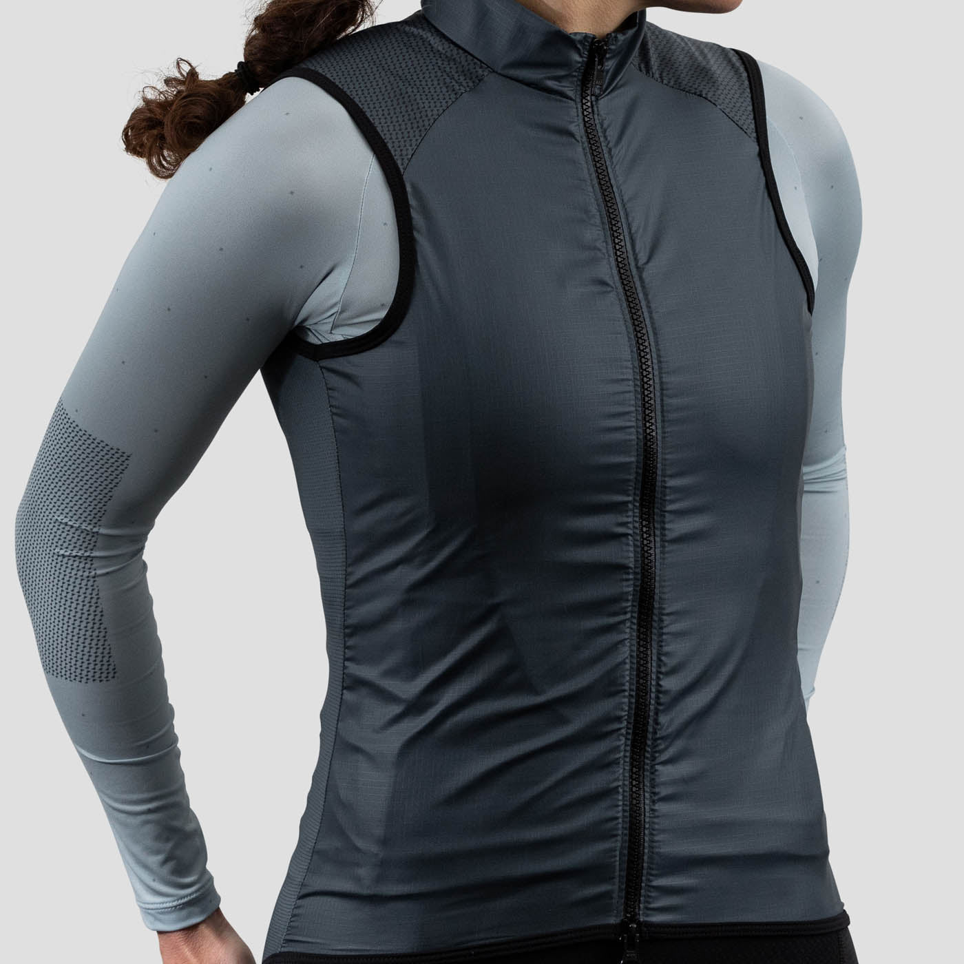 Download Womens Cycling Wind Vest - Stone Blue - Ornot Online Store