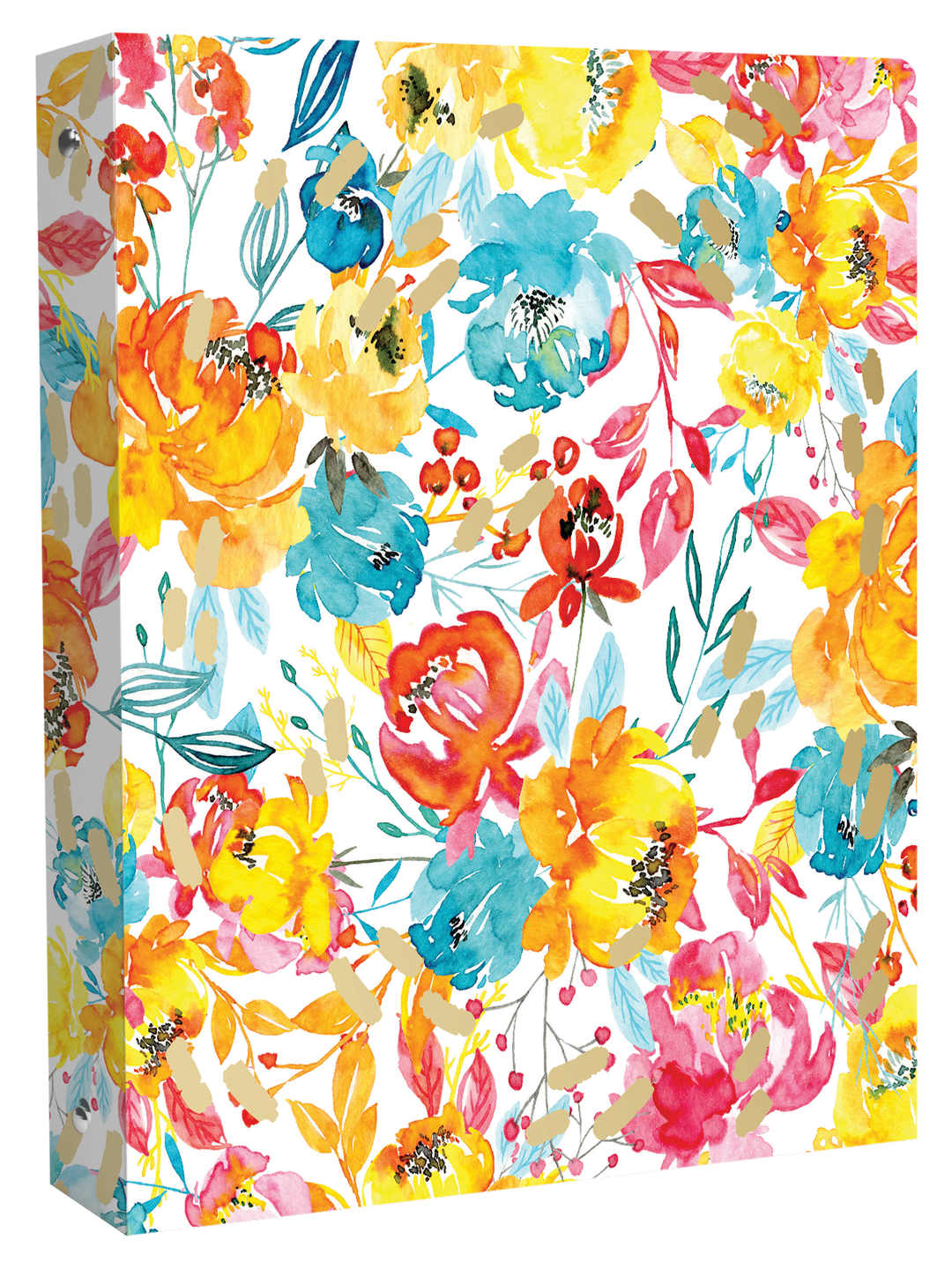 Light Yellow Floral Pattern Daily Planner Notebook Book Cover - Venngage