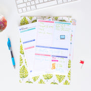 6" x 9" Double Sided Planning Pad, Teal
