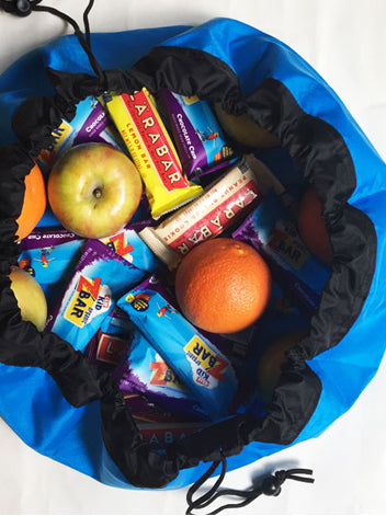 Mini Blue Jay as a snack bag