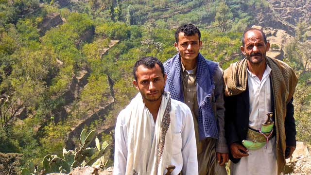 Optimistic Coffee Farmers in Yemen