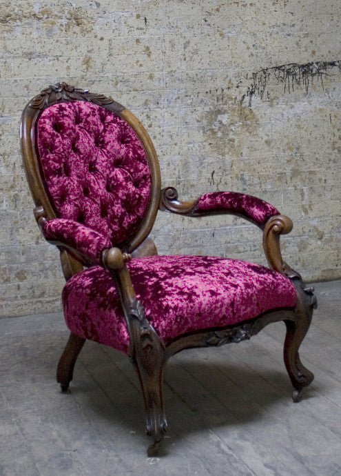 Splendid Mahogany Victorian Armchair The London Chair