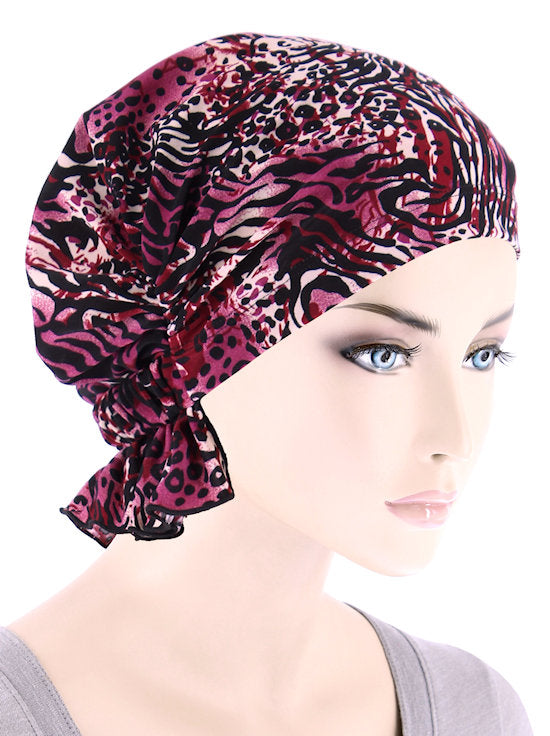 Womens Chemo Beanie Turban Headwear for Cancer, Hair loss – Turban Plus ...