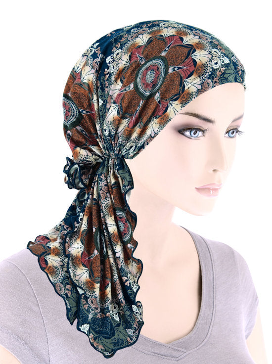 Chemo Cancer Hair loss Headwrap Scarves Pre tied for Women – Turban ...