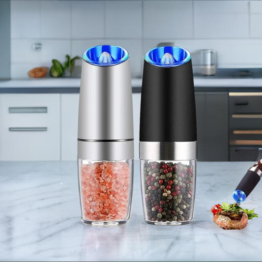 Automatic Gravity Induction Electric Salt and Pepper Grinder Shaker Spices  Mill