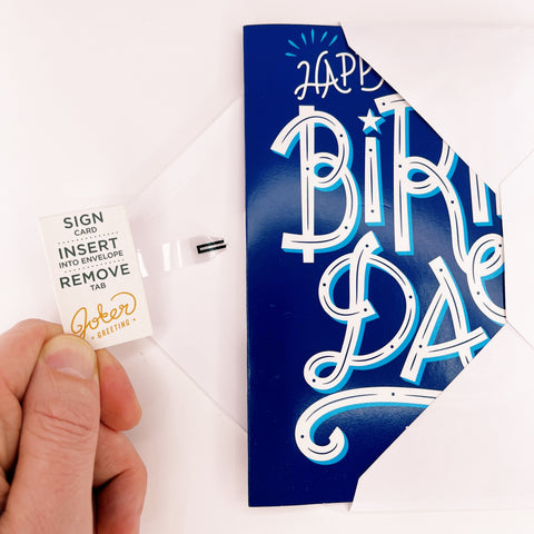 Blue Endless Birthday Card Loops nonstop