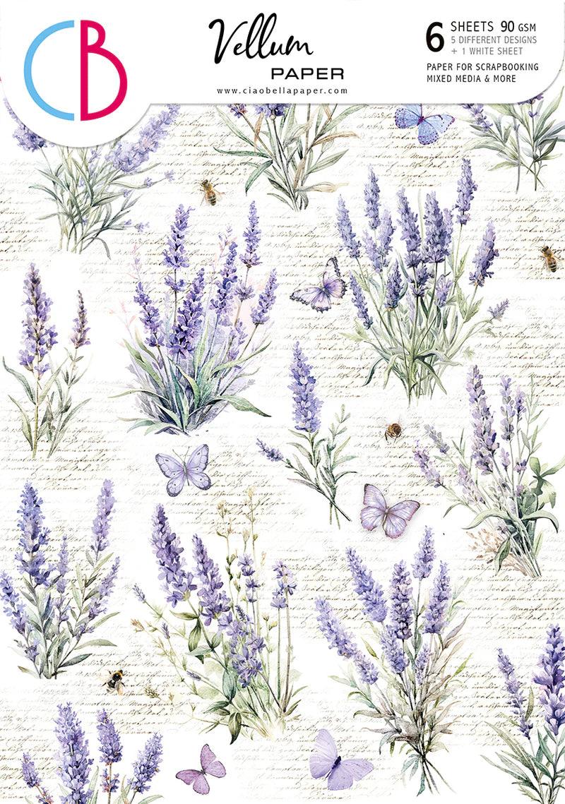 Ciao Bella - Vellum Morning In Provence Paper Patterns A4 6/Pkg