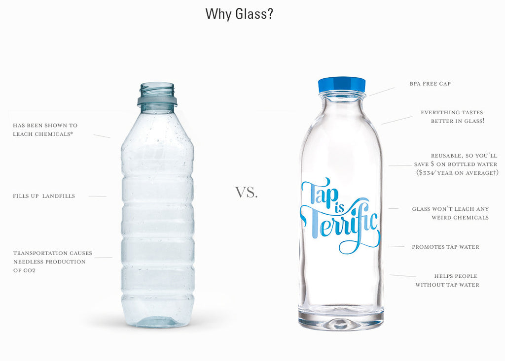 Glass vs. Water Bottle