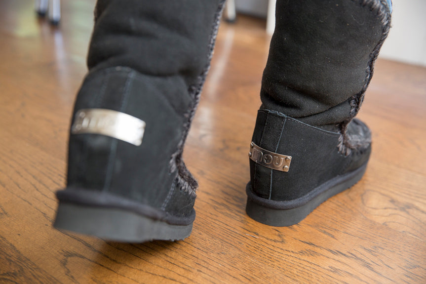 tall black wedges