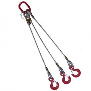 Edwards Wire Rope  4 Leg Wire Rope Slings With Eye Hooks
