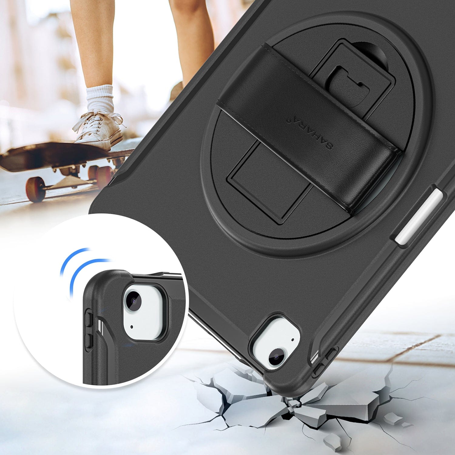 Raider Series Heavy Duty Hand Strap Case - Apple iPad Air 13" M2 - Image 6