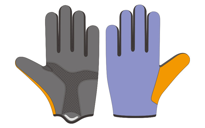 custom cycling gloves template