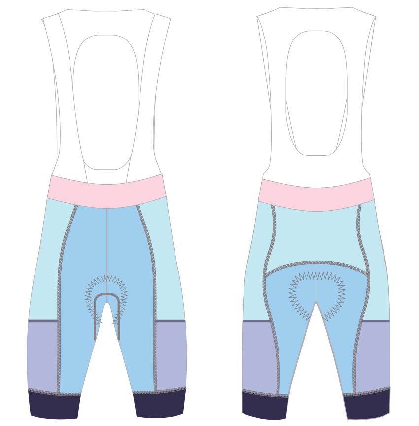 cycling bib shorts template