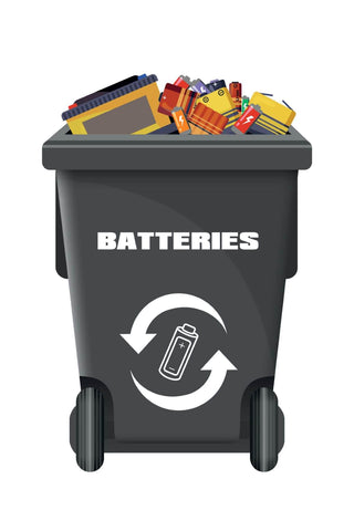 vector dumpster for batteries
