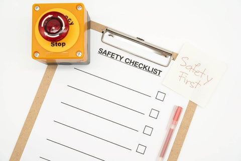 Safety first checklist paper