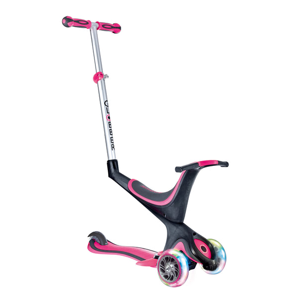 Globber Evo 3 Wheel 5-in-1 Convertible Scooter w/ LED Light Up Wheels