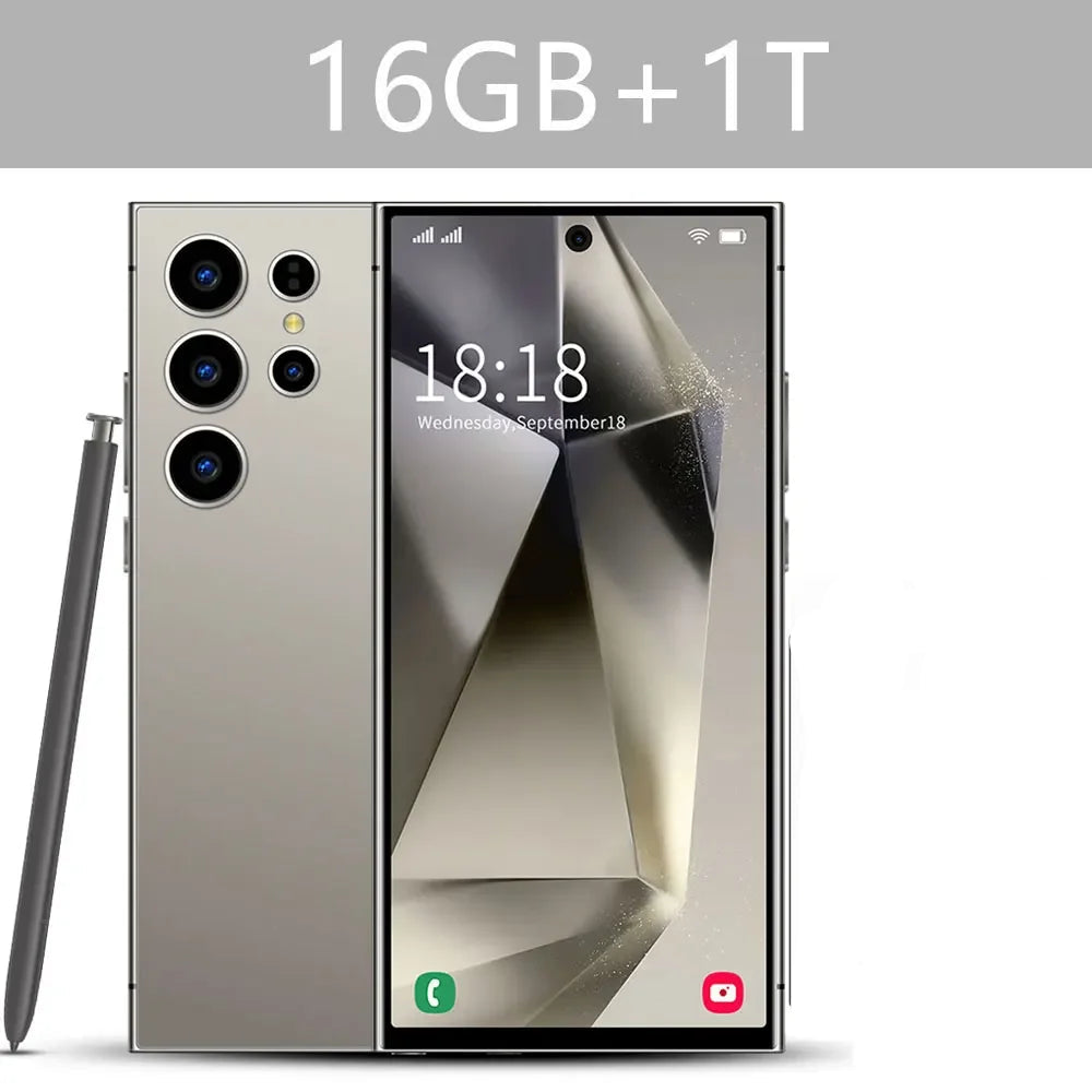 New Android Smartphone 7.3HD 5G Snapdragon 8 Gen 3 Cell phones 7800mAh Mobile - Picture 33 of 45