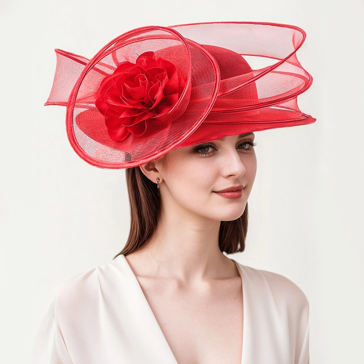 Christmas Sinamay Fascinator Perfect Wedding Hat Unique Derby Party Hat Fashion