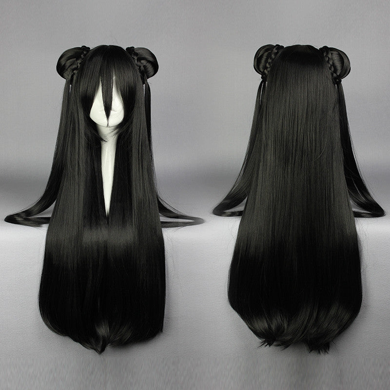 long black cosplay wig