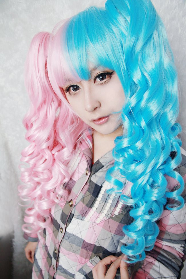 cotton candy blue wig