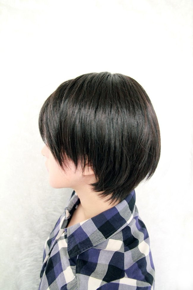 fashion 28cm mens short haircut anime cosplay attack on