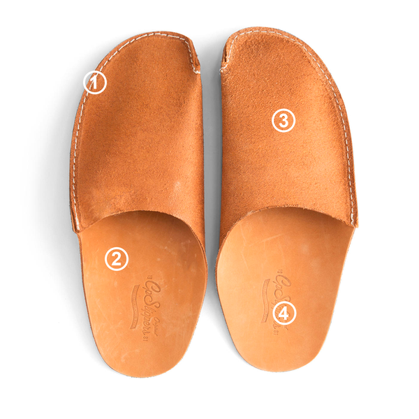 original leather slippers