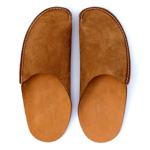 Tan Leather Slippers for men and women 