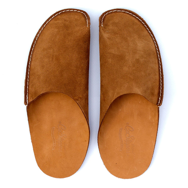 mens leather slip on house shoes