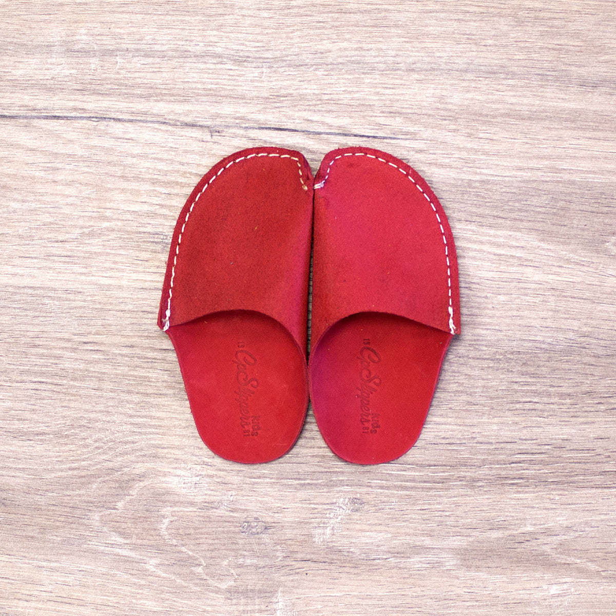 kids red slippers