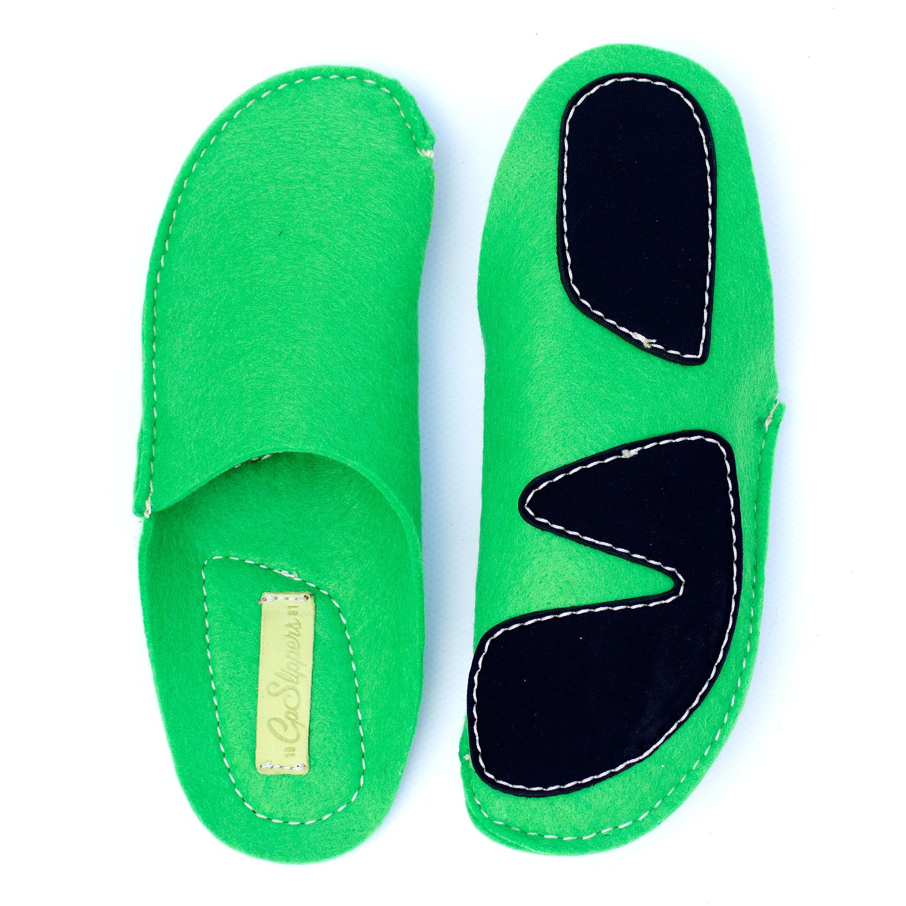 green slippers