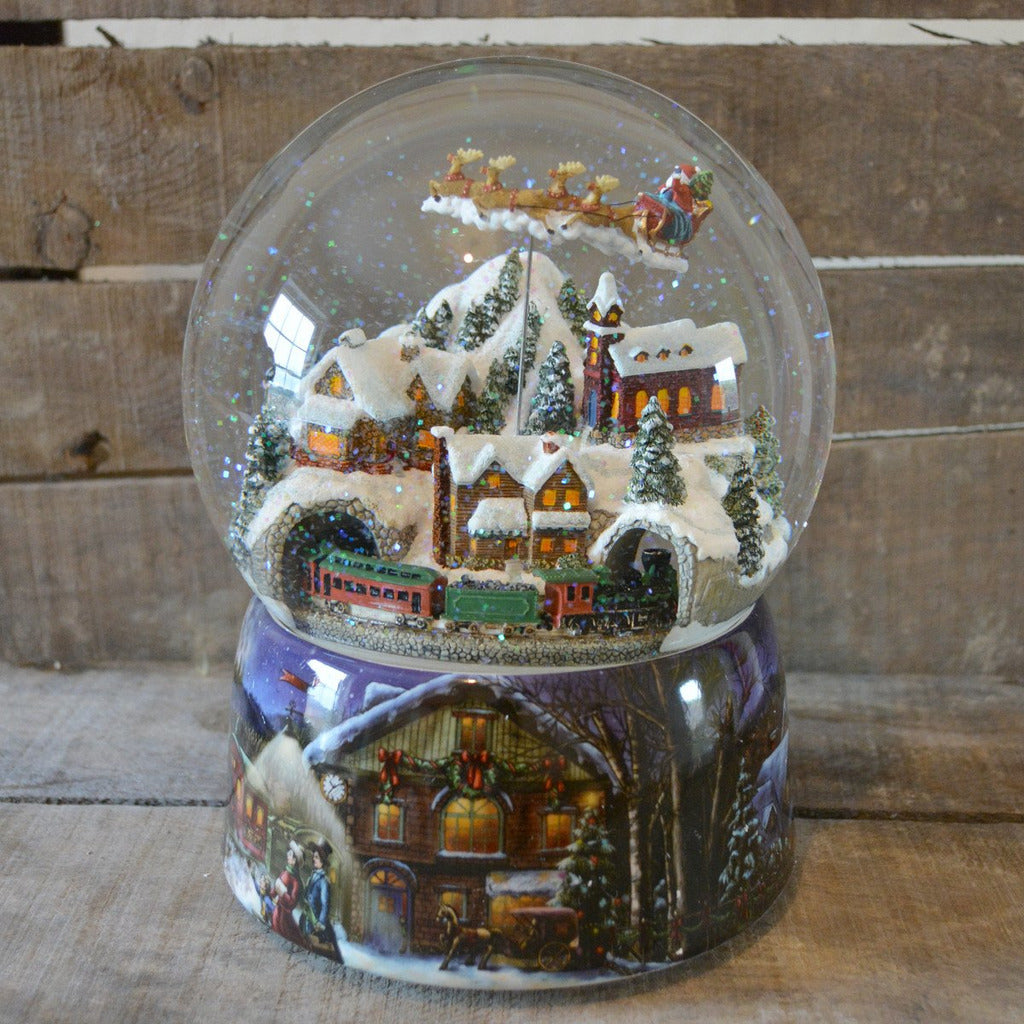 large xmas snow globes