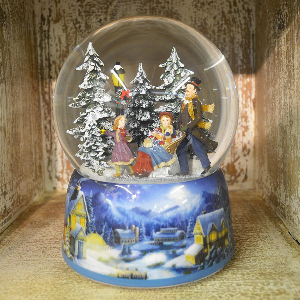 musical xmas snow globe