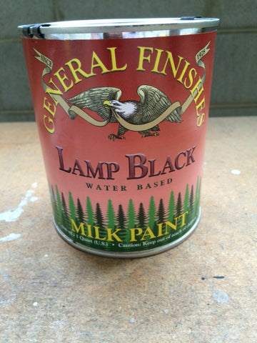 Lamp Black, General Finishes Milk Paint, Pint 
