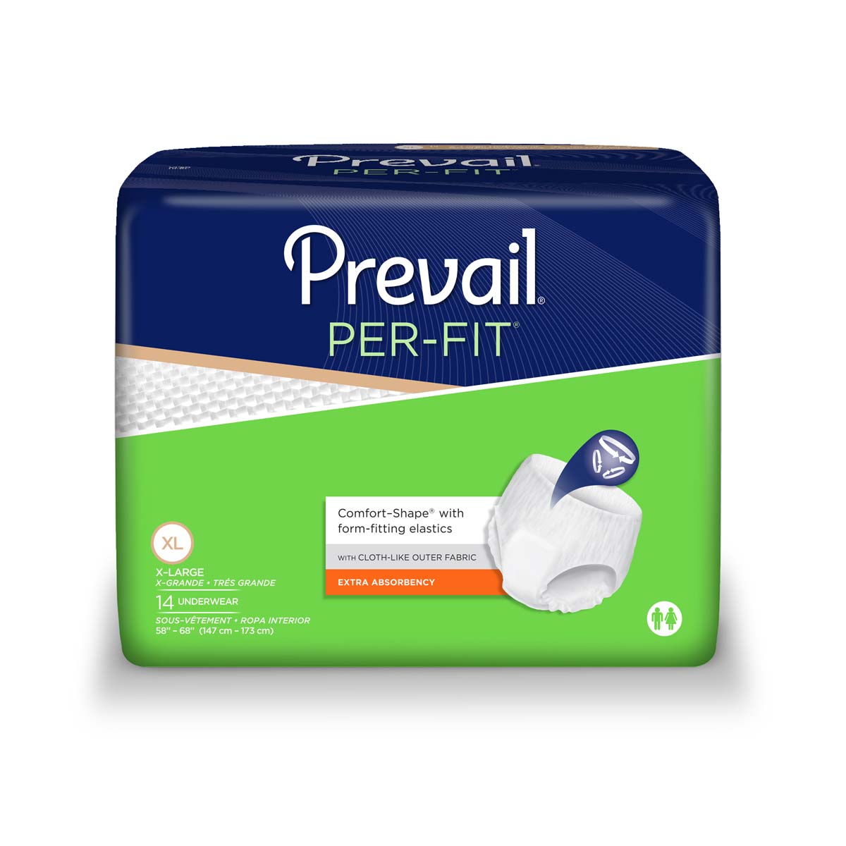 Prevail® Per-Fit® Women's Protective Underwear, XL (58 to