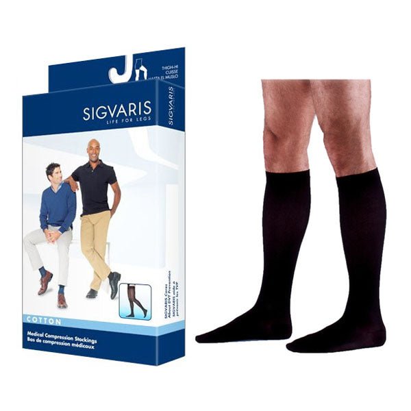 Sigvaris 232CMLM99 Cotton Comfort Mens Knee High Compression