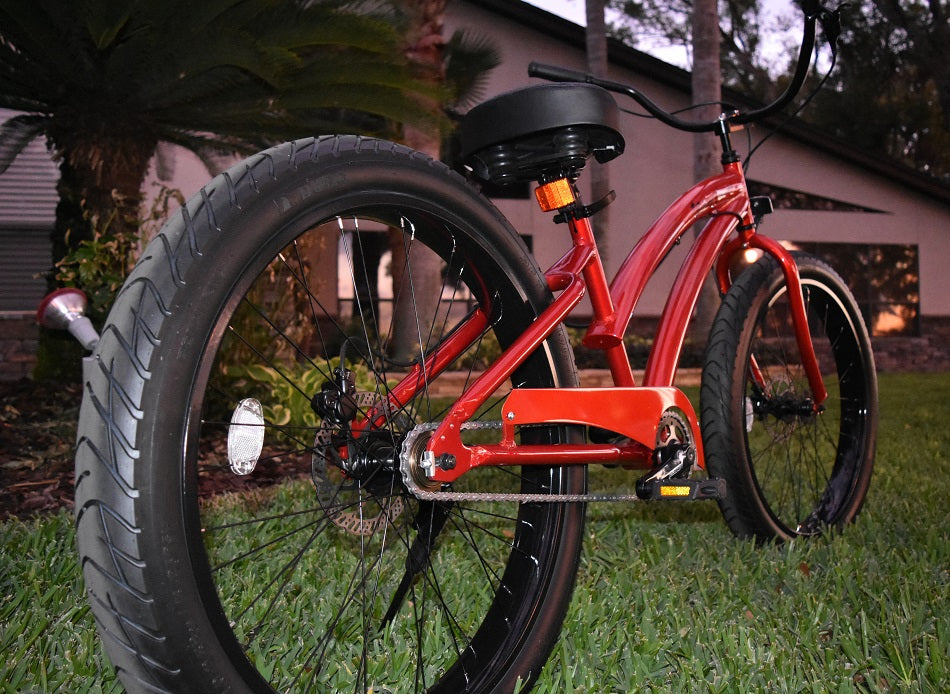 red beach cruiser