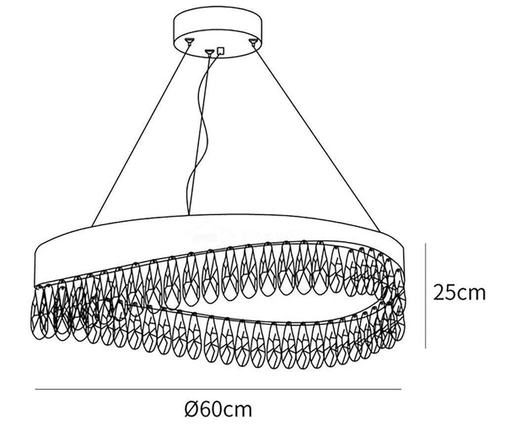 Crystal Sticks Chandelier