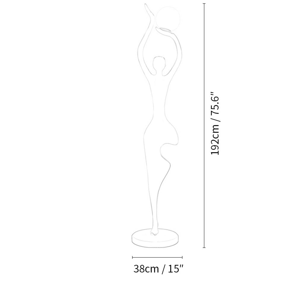 Tree Pose Yoga Floor Lamp