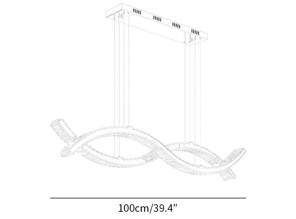 YLK Wave Design Chandelier