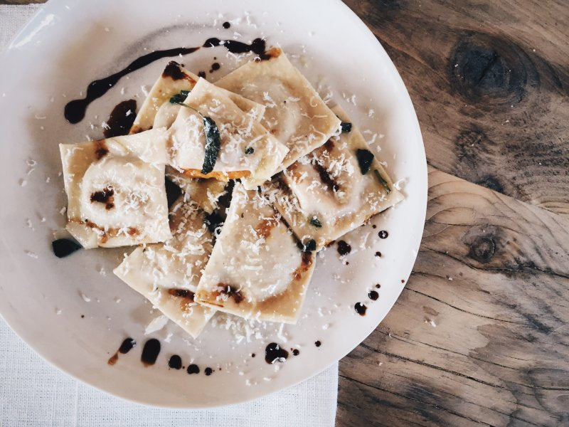 Pumpkin Ravioli Zucca Balsamic Vinegar