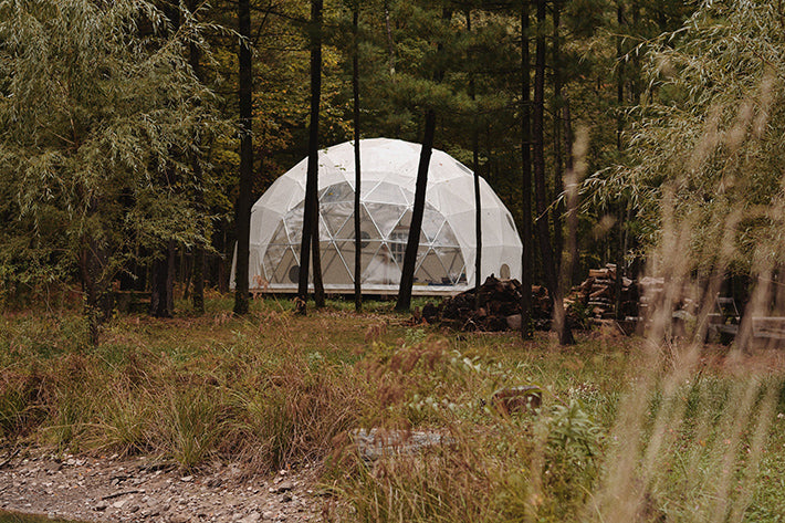 the outlier inn geodesic dome - glamping airbnb catskills upstate ny 
