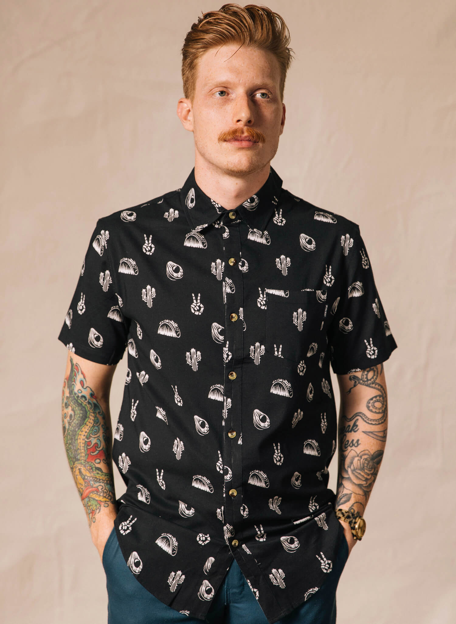 Morning Glory Donuts & Coffee Vintage Button-Up Shirt – Pyknic