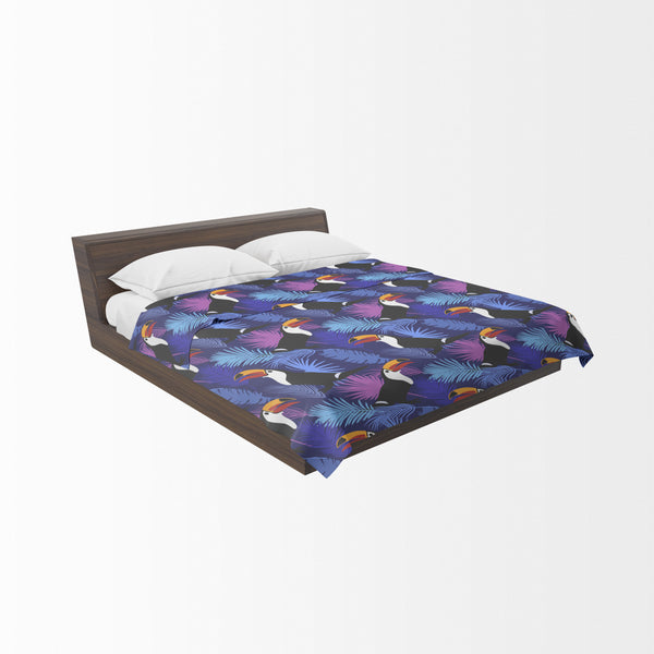 custom blanket with toucan print for bedrooms or couches