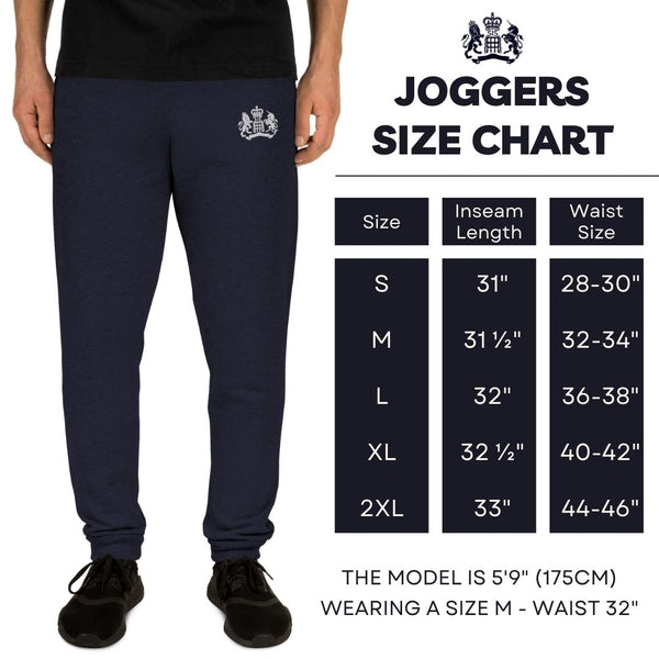 James Bond Joggers Size Chart