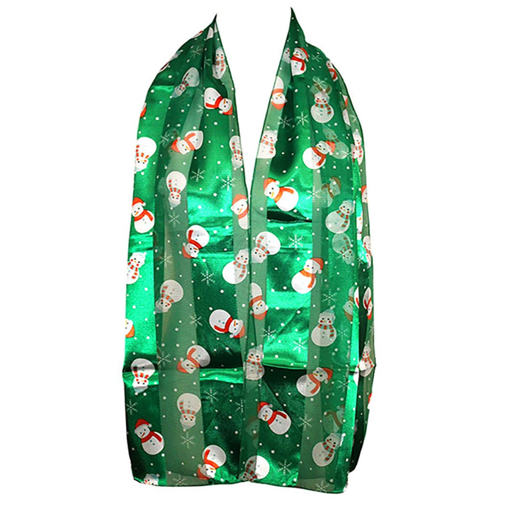 Little Snowman Green Holiday Fashion Scarf – Rosemarie Collections