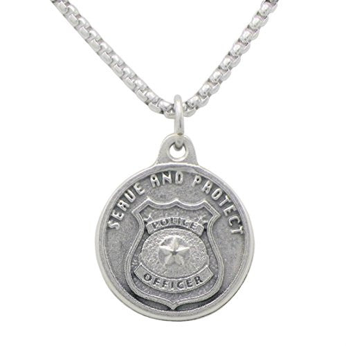 st michael necklace police