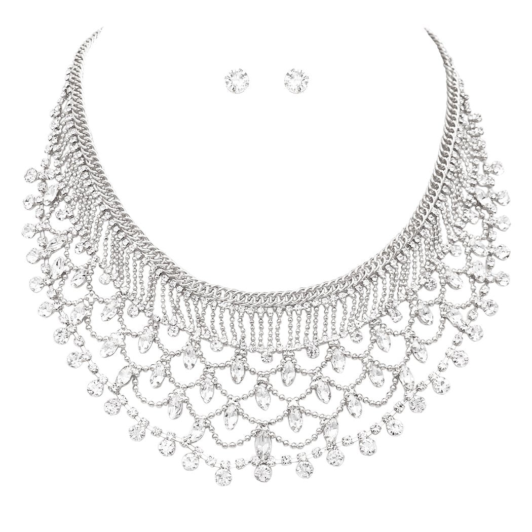 Pearl Statement Chunky Collar Choker Beaded Egyptian Necklace Chain Wide  Bib New | eBay
