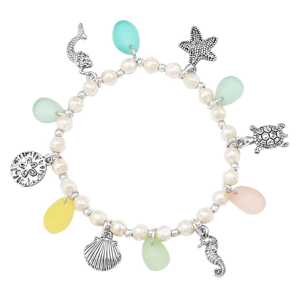 Whimsical Gifts, Beach Lover Toggle Charm Bracelet