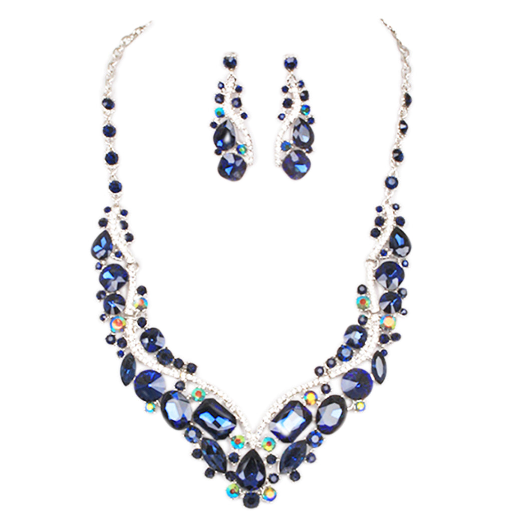 9K Delicate Statement Royal Sapphire Necklace - Shop Nozomi